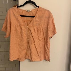 Madewell button up tshirt